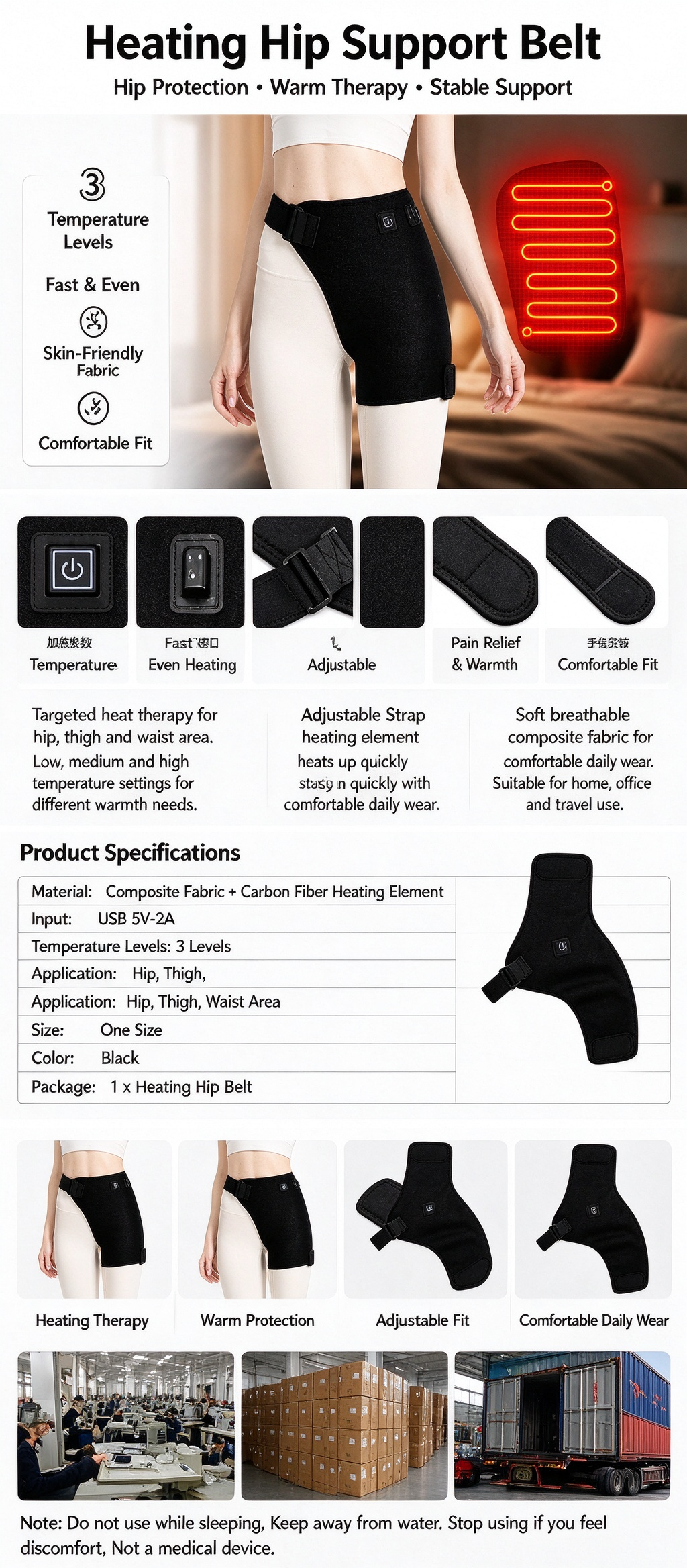 Heated Hip Protection Therapy Device
