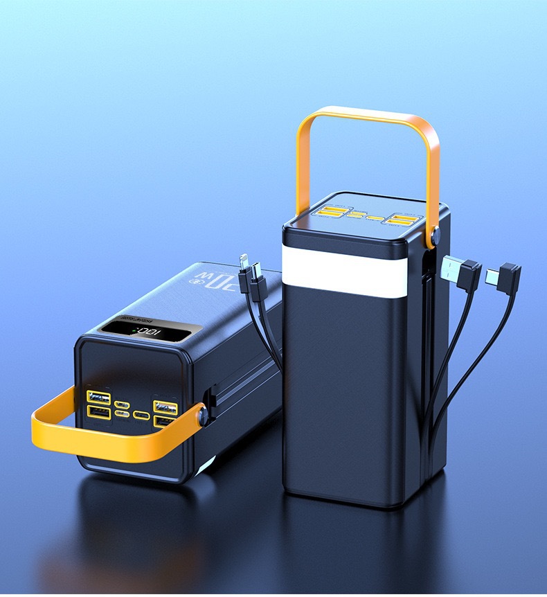 Solar-powered portable fast-charging power bank