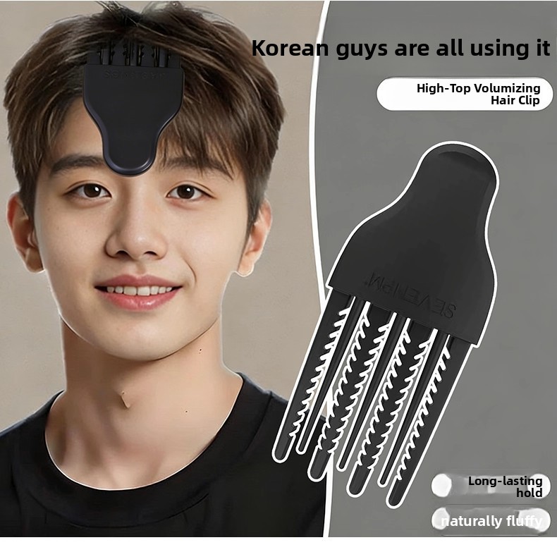 Wind-formed comb-style side parting clips