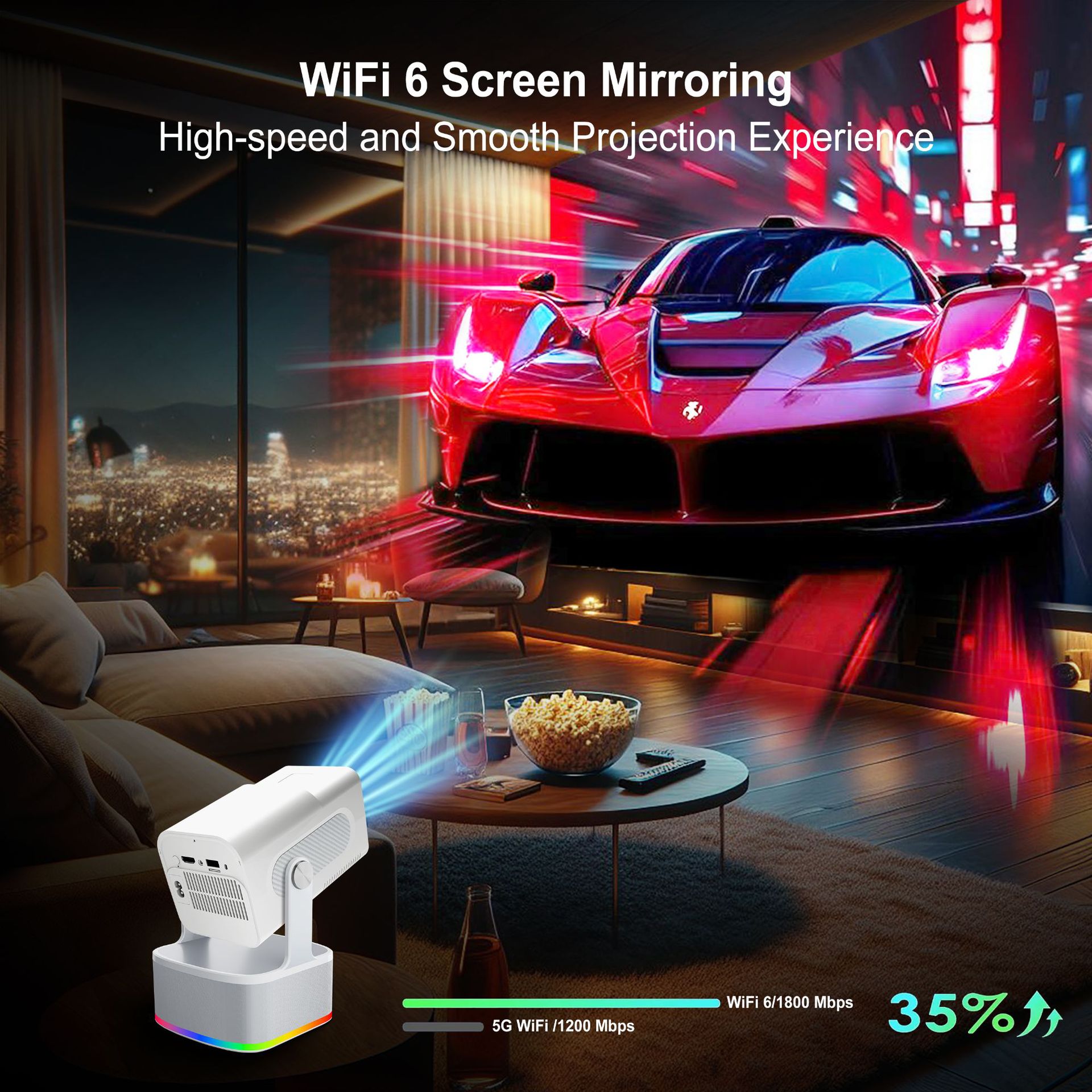 Hcs350Plus Projector 1080P