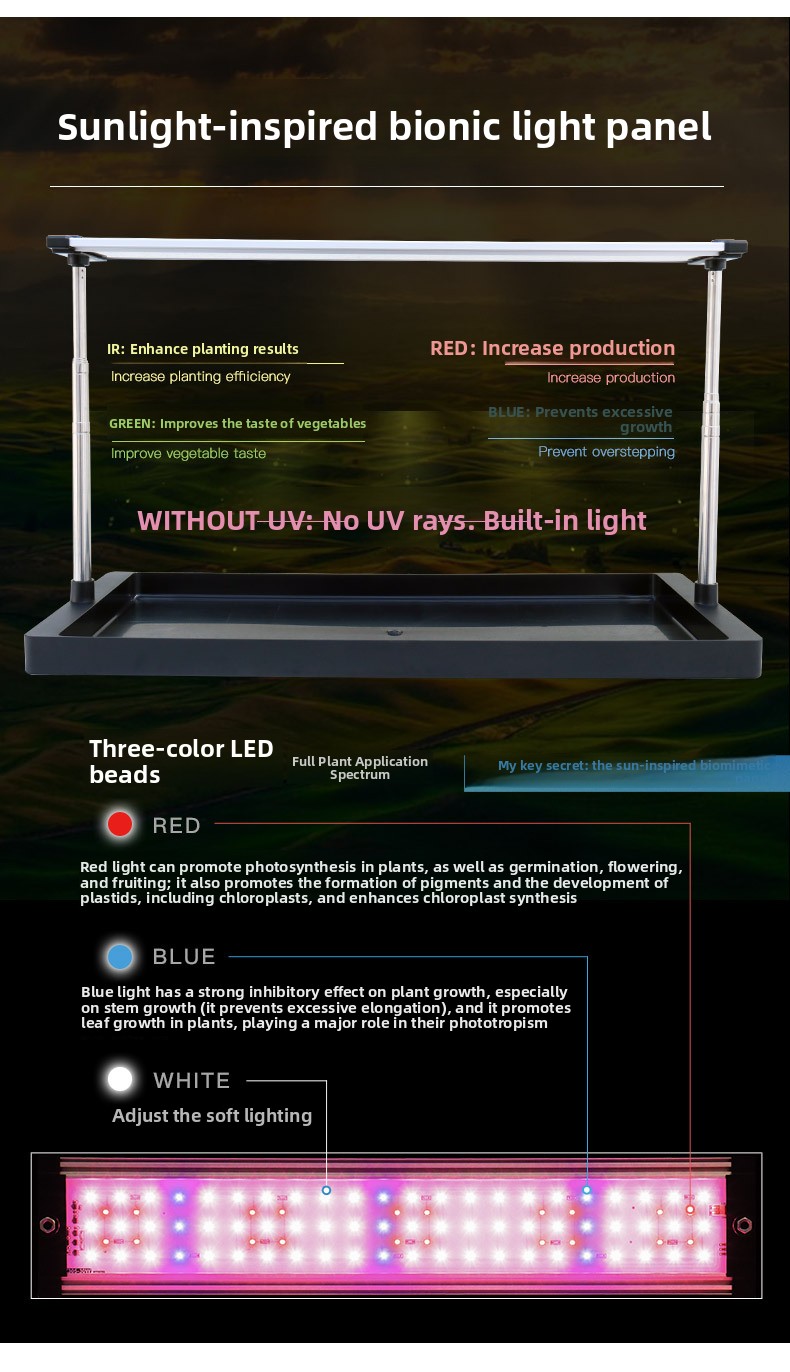 LED Specialized Greenhouse for Succulent Plants and Flowers for Indoor Use