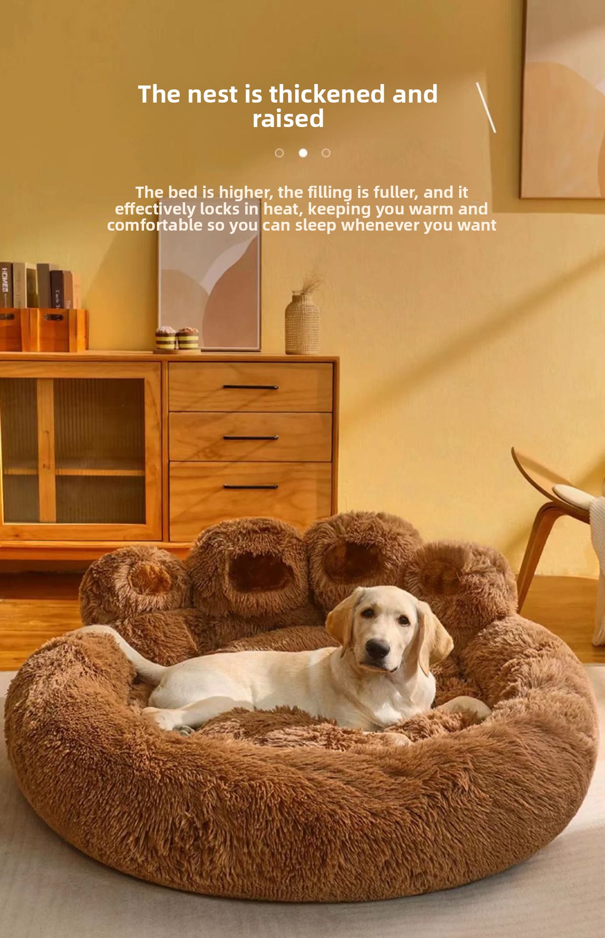 Bear paw-shaped pet sofa cushion