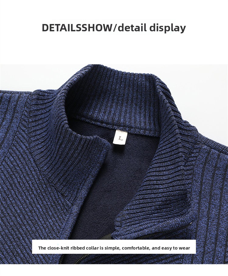 Men's thick and warm pullover sweater