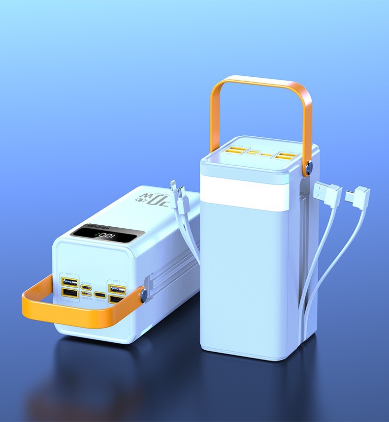 Solar-powered portable fast-charging power bank