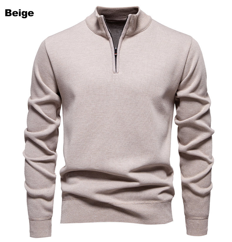 Men's fleece pullover sweater