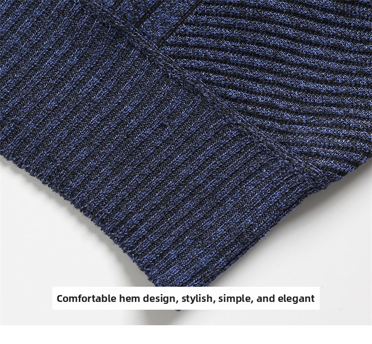 Men's thick and warm pullover sweater