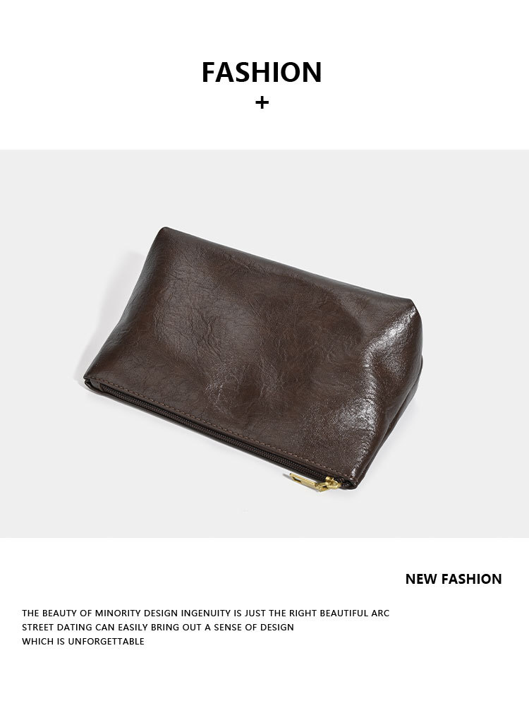 Retro suede fabric shoulder bag