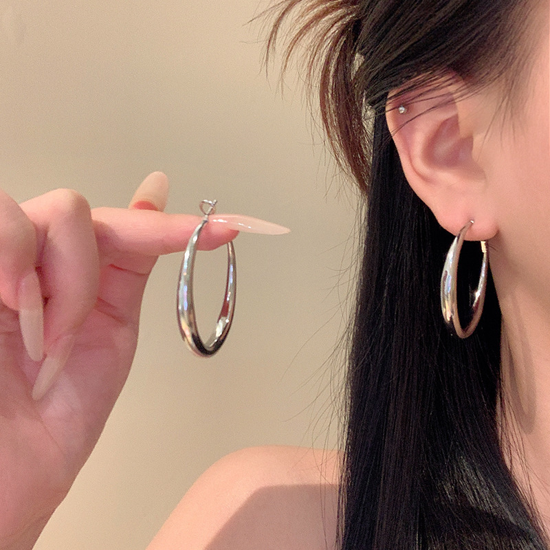 Korean Style Geometric Alloy Earrings