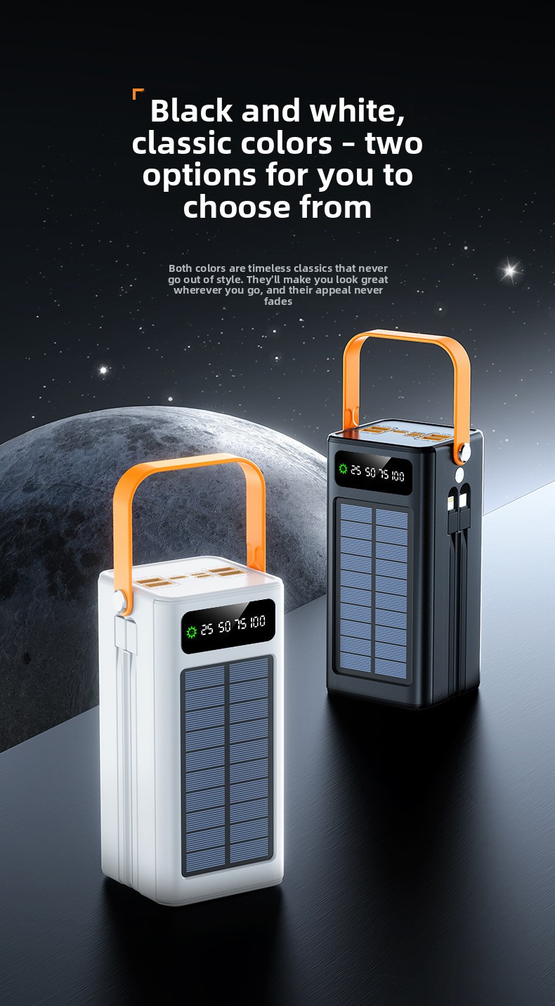 Outdoor solar super-fast charging portable battery