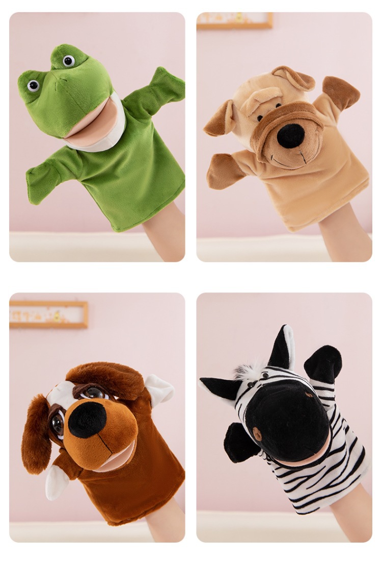 Open-mouthed animal puppets