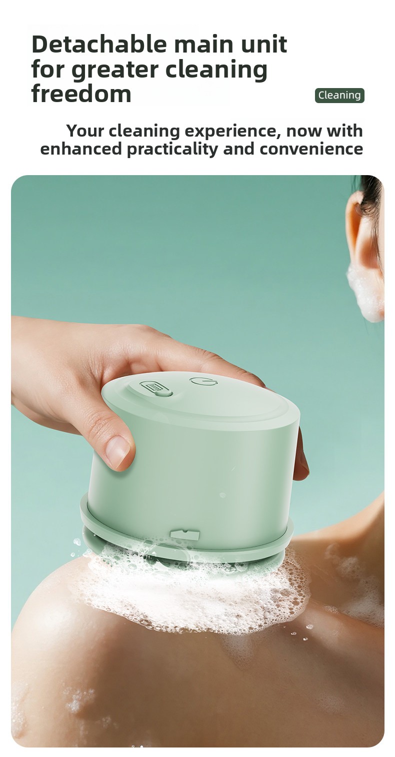 Rotating electric bath brush