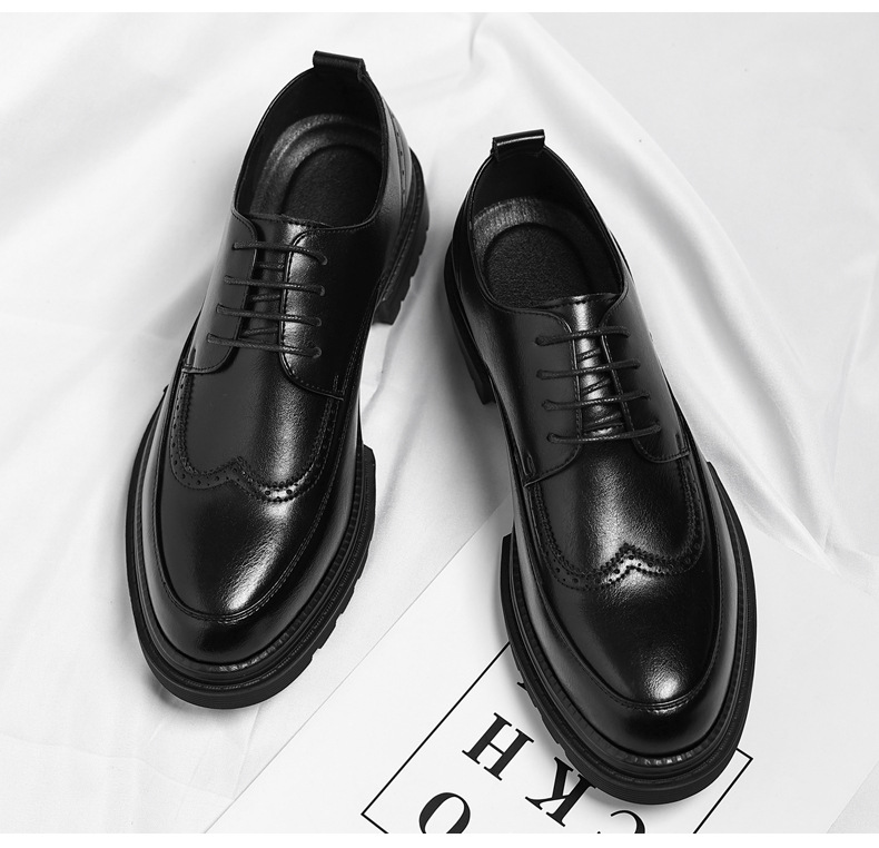 Inner Height Increase of 9cm Casual Groom Wedding Shoes