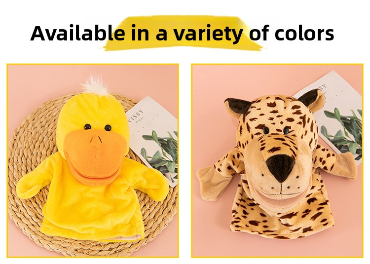 Open-mouthed animal puppets