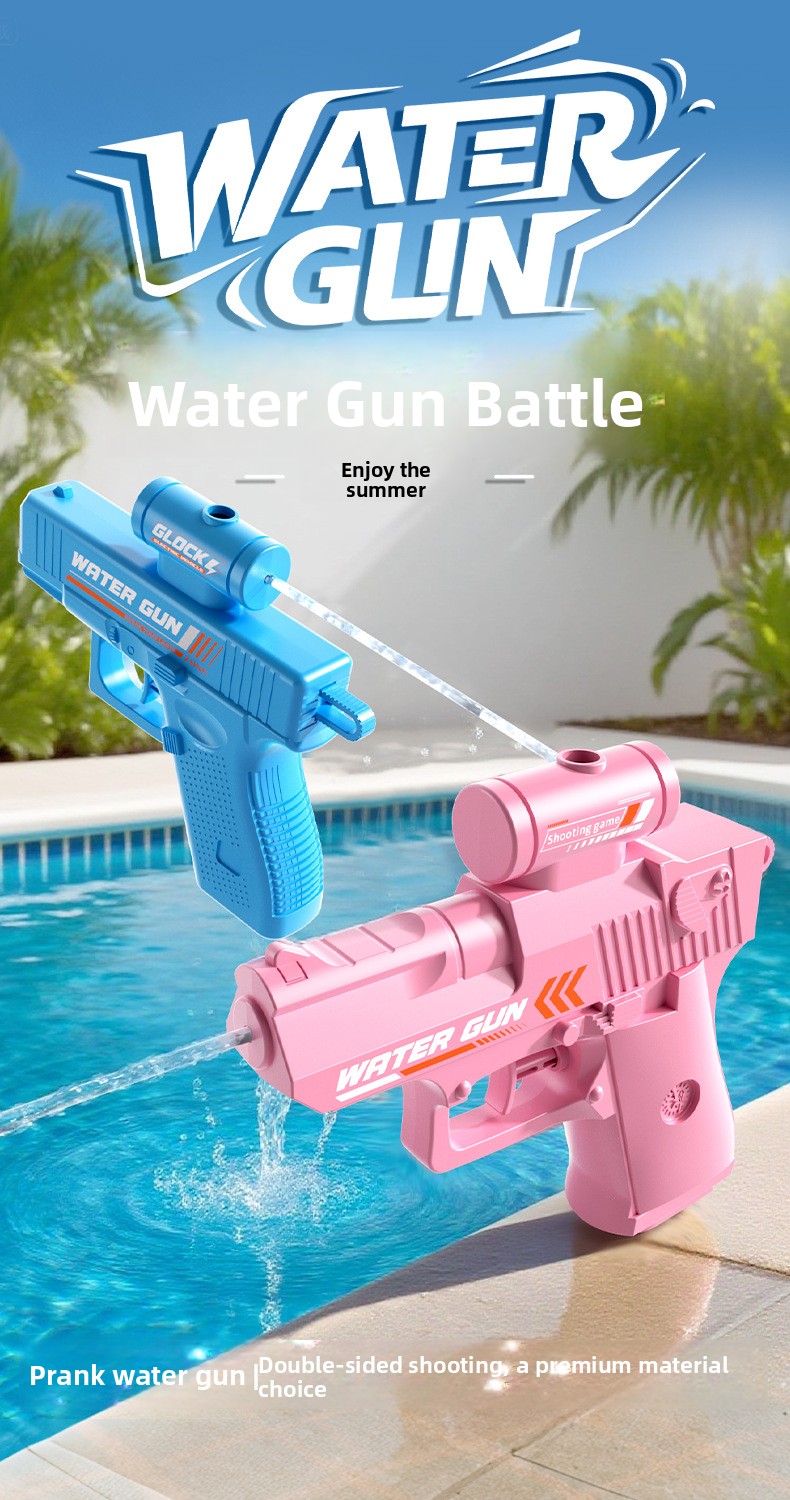 Double-headed double-sided water gun