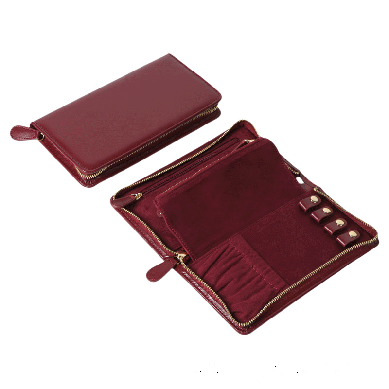Portable Jewelry Cosmetics Bag, Large-Capacity Multi-Functional Jewelry Ring, Necklace, Earrings, Zipper Bag