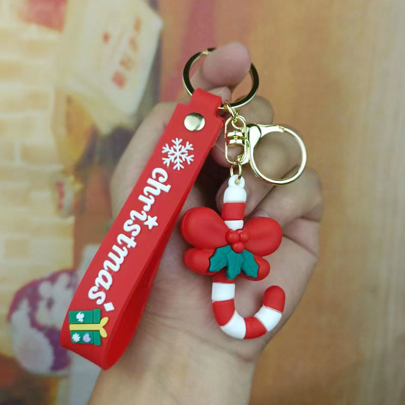 Christmas Keychain Santa Claus Keychain Car Pendant