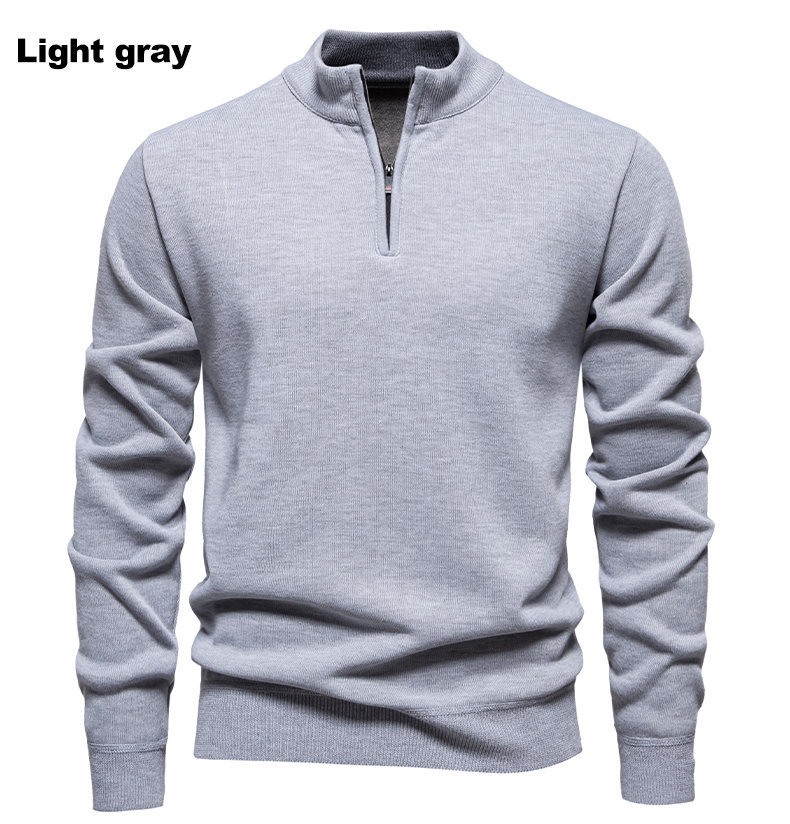 Men's fleece pullover sweater