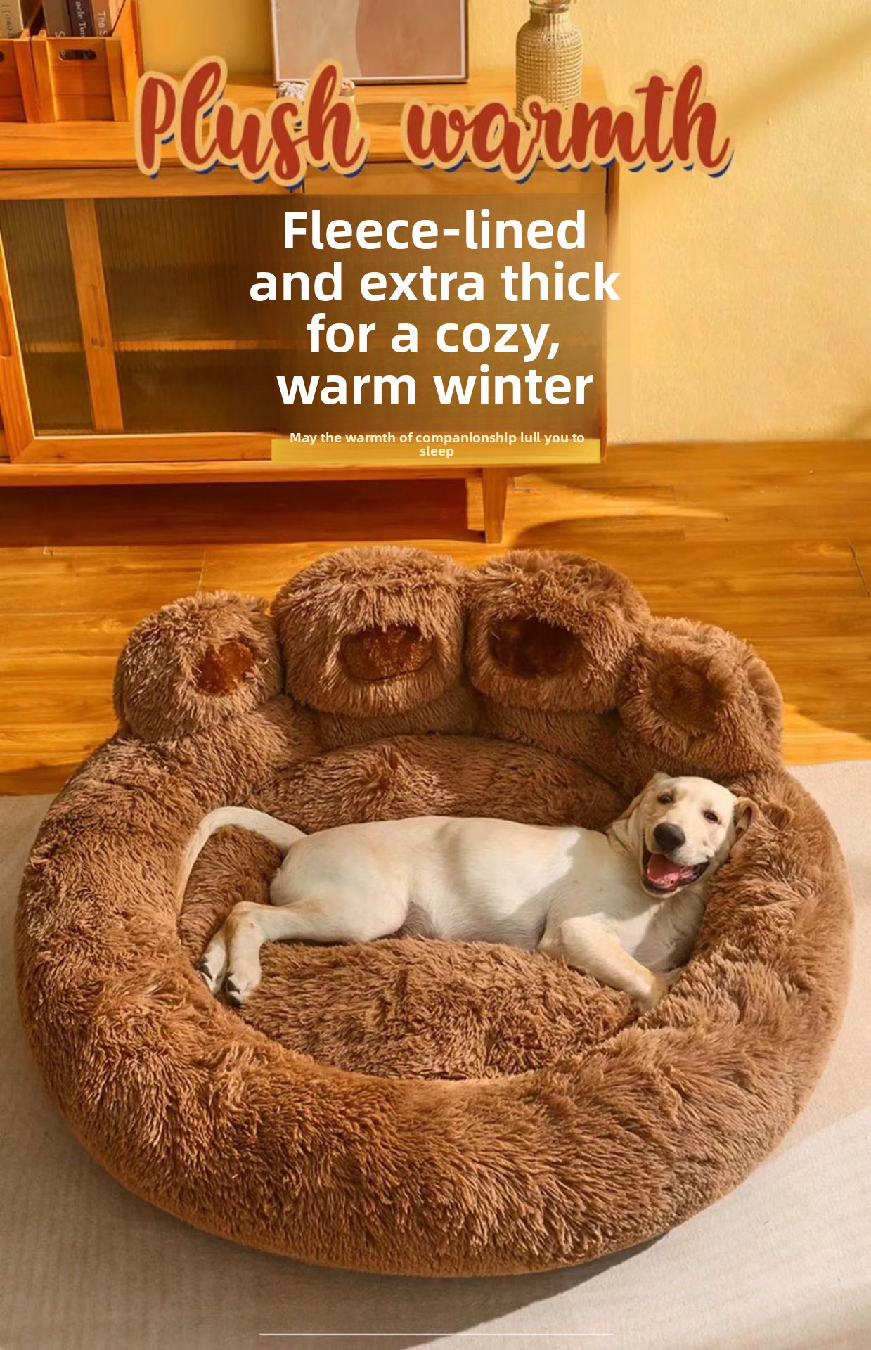 Bear paw-shaped pet sofa cushion