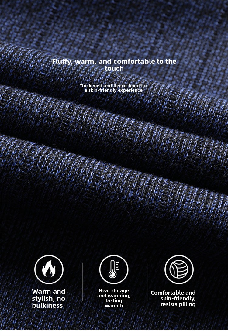 Men's thick and warm pullover sweater