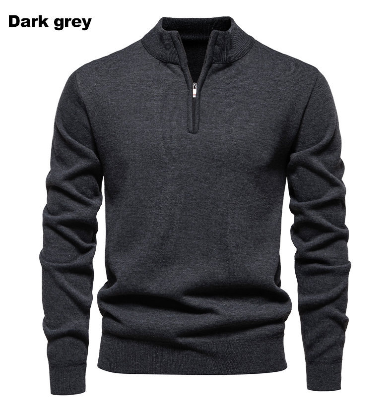 Men's fleece pullover sweater