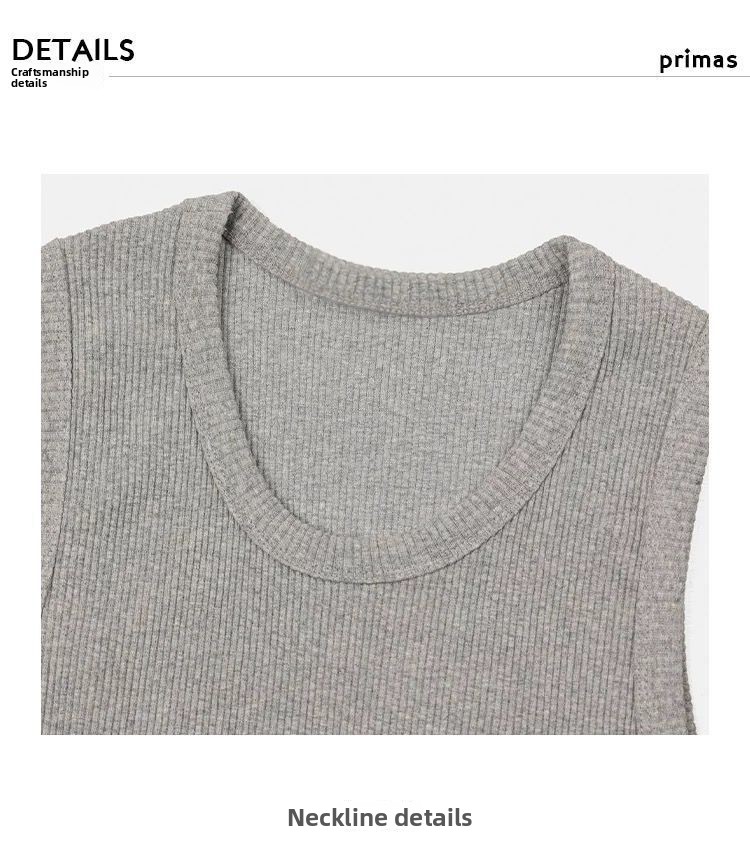 Men's Ribbed Solid Color Slim Fit Workout Tank Top