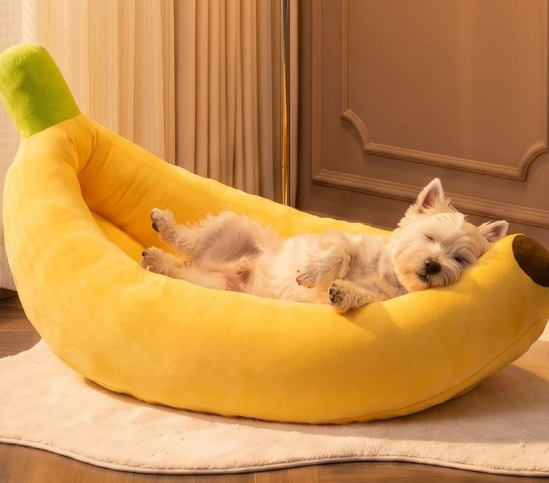 Cama para gatos con forma de plátano: imagen adicional