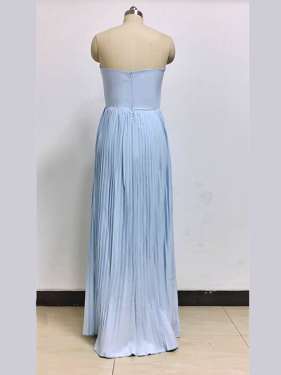 2025 New European and American Style Summer Feminine Tube Top Dress Sleeveless Long Skirt Slim Backless Dress for Women