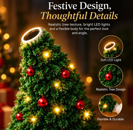 Christmas tree USB projection lamp