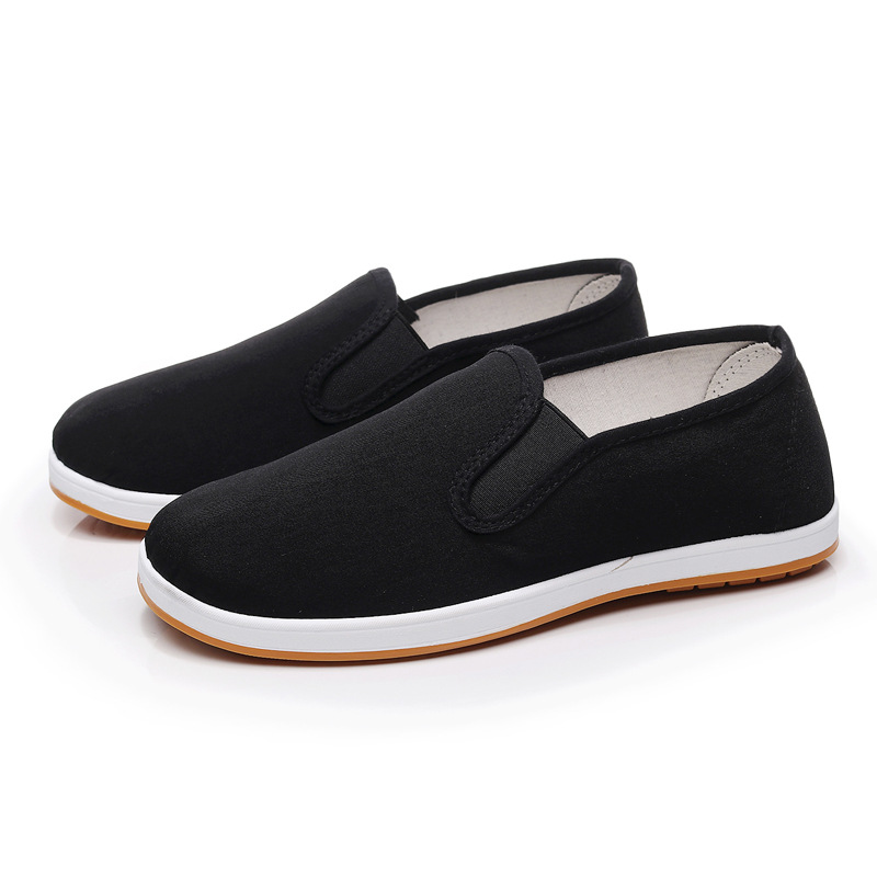 Men's Breathable Waterproof Slip-on Canvas Shoes Casual Flat Loafers