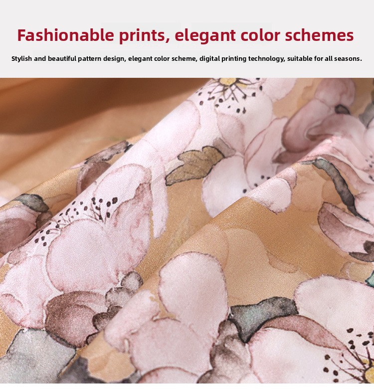 100% Mulberry Silk Jacquard Long Scarf Chinese Print Shawl