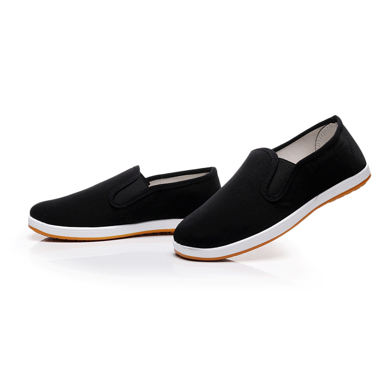 Men's Breathable Waterproof Slip-on Canvas Shoes Casual Flat Loafers