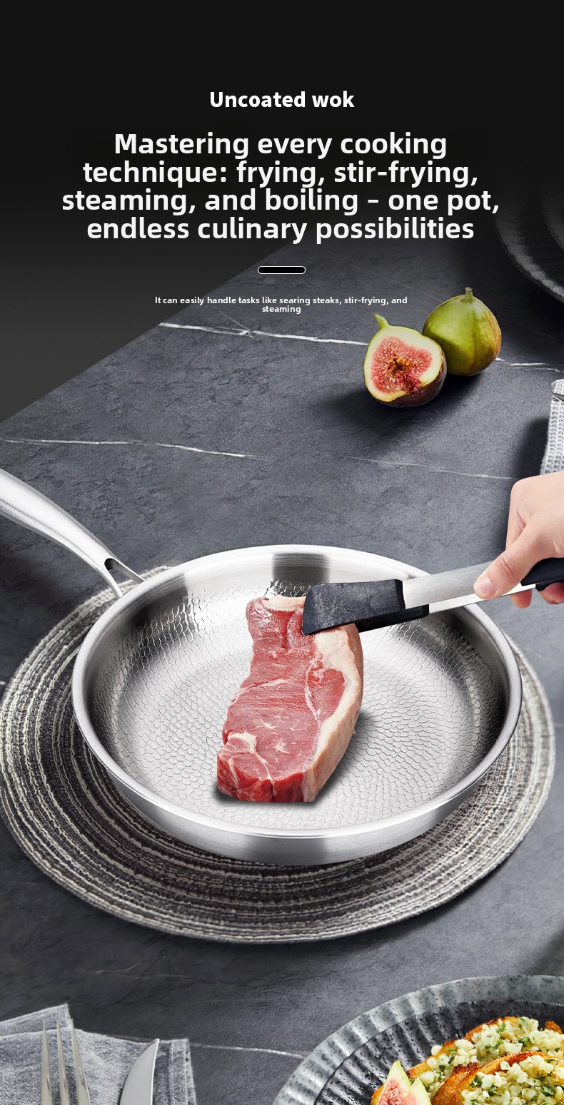 Titanium Induction Frying Pan with Optional Glass Lid