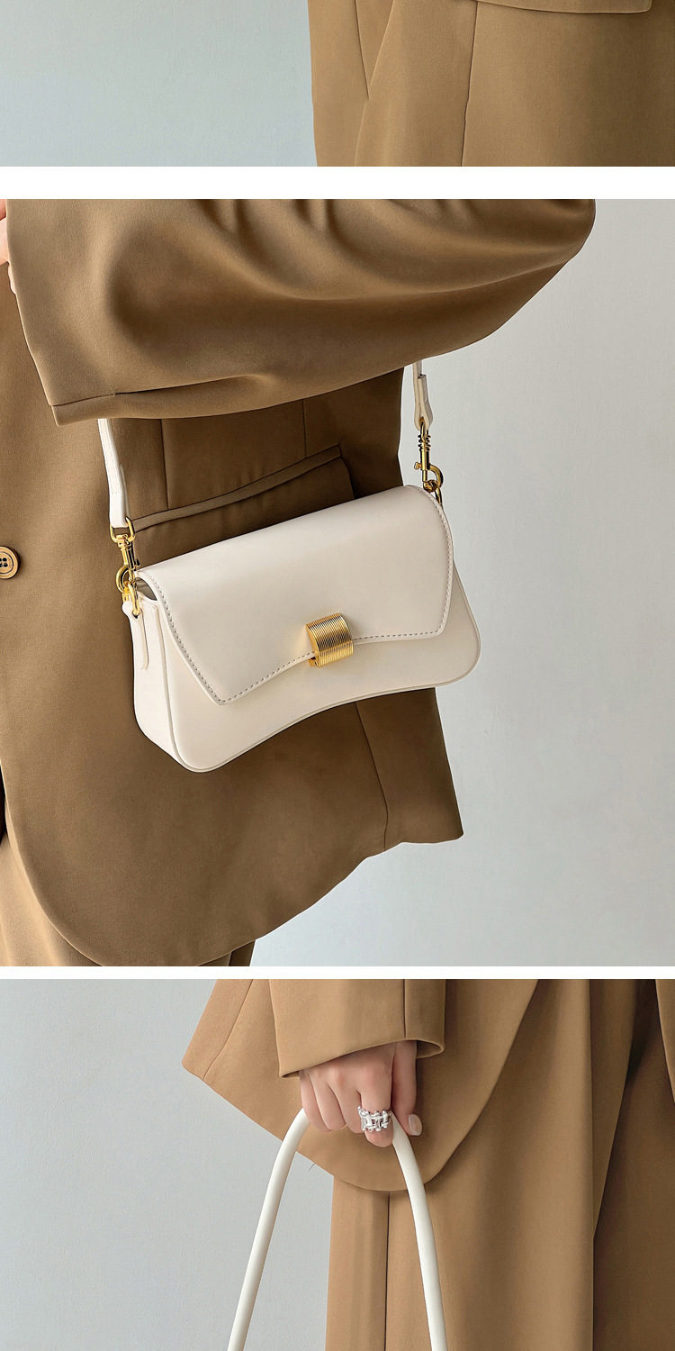PU Leather Baguette Bag