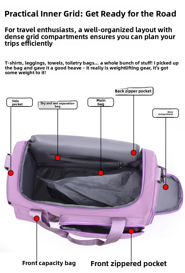 Large Capacity Waterproof Oxford Travel Duffel Bag