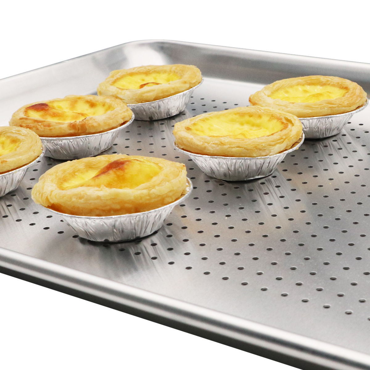 Thick 1mm Aluminum Alloy Baking Tray, Perforated Oven Pan, Bread Cake Sheet, American Style, Multiple Sizes