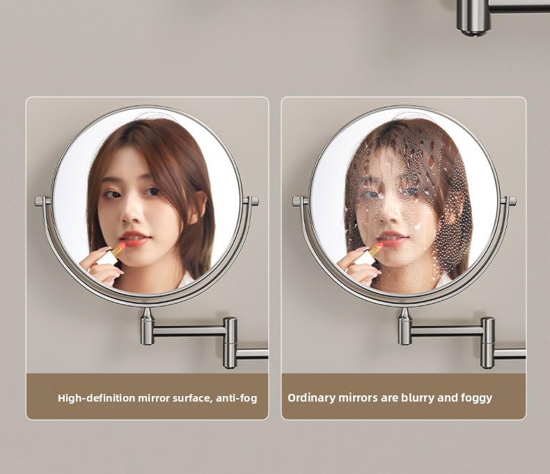 Wall-mounted beauty mirror
