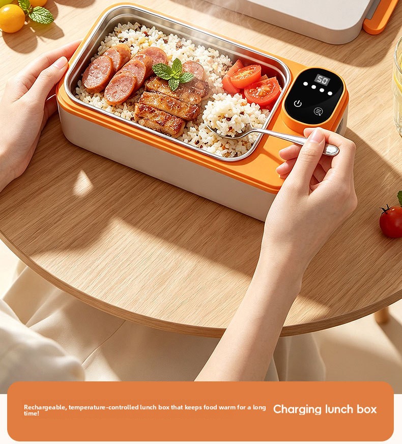 Portable Rechargeable Wireless Heating Lunch Box