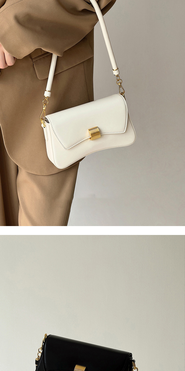 PU Leather Baguette Bag