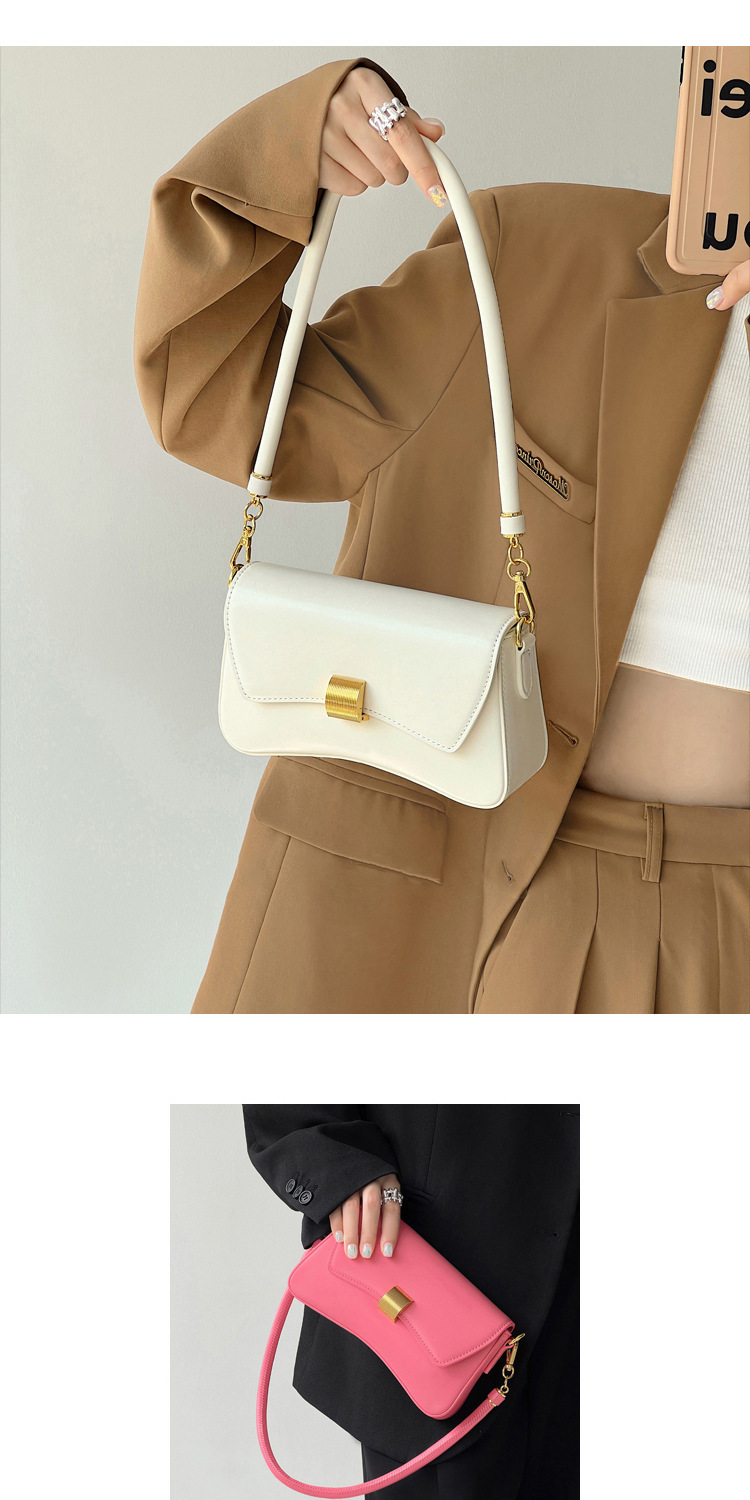 PU Leather Baguette Bag