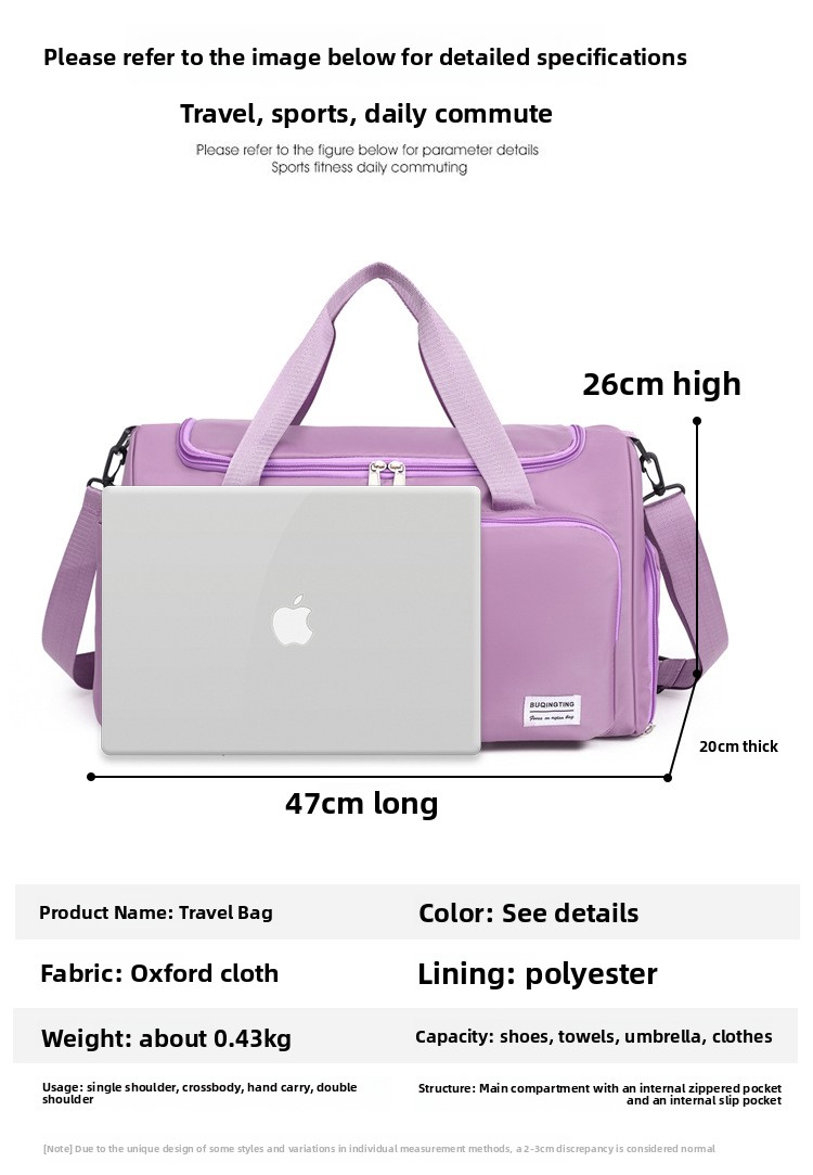 Large Capacity Waterproof Oxford Travel Duffel Bag