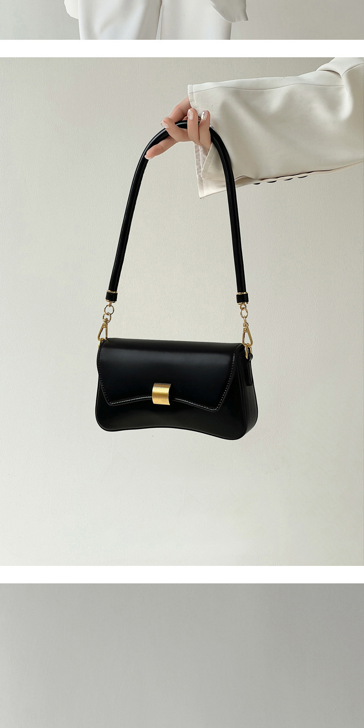 PU Leather Baguette Bag