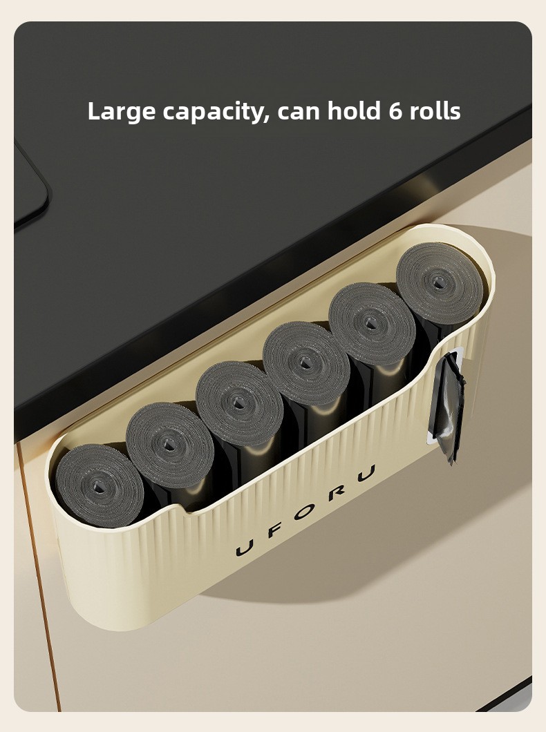 Punch-Free Wall-Mounted Plastic Bag Storage Box