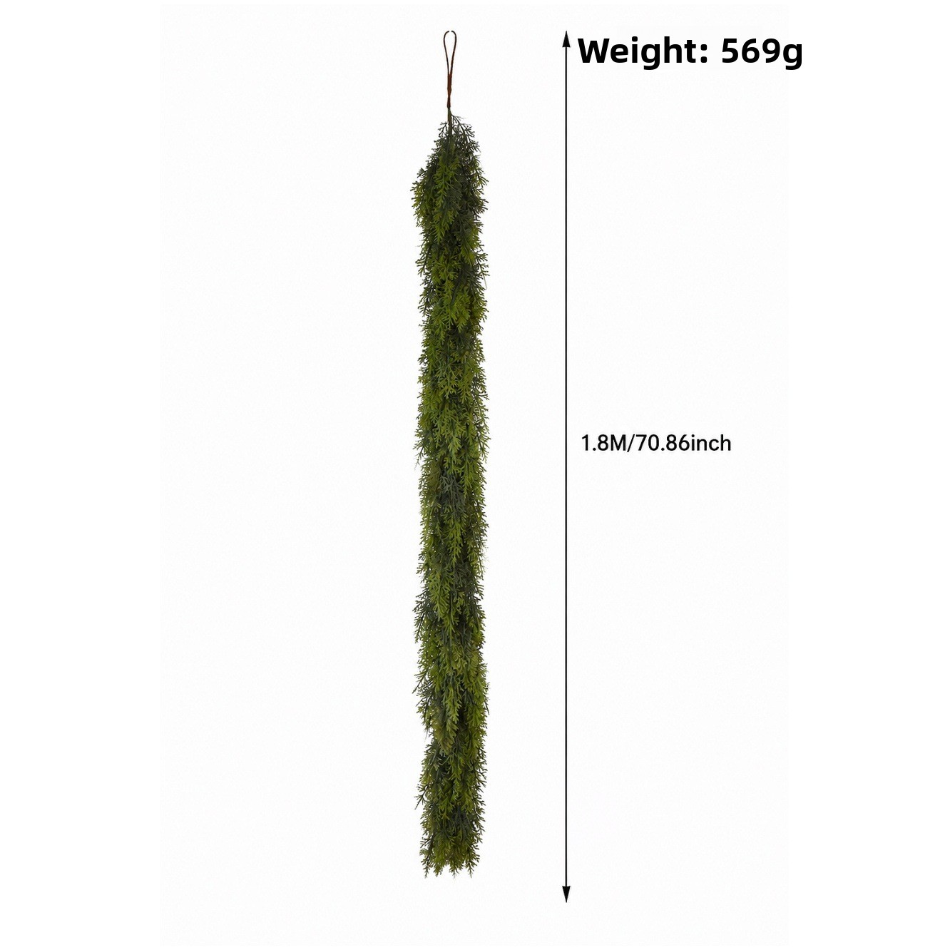 Simulation pine and cypress Christmas rattan soft rubber decorations Christmas Cedar Rattan