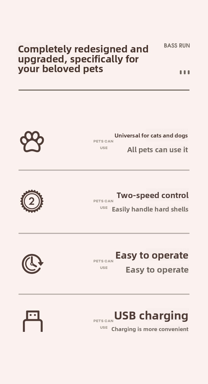 Pet Electric Nail Polisher