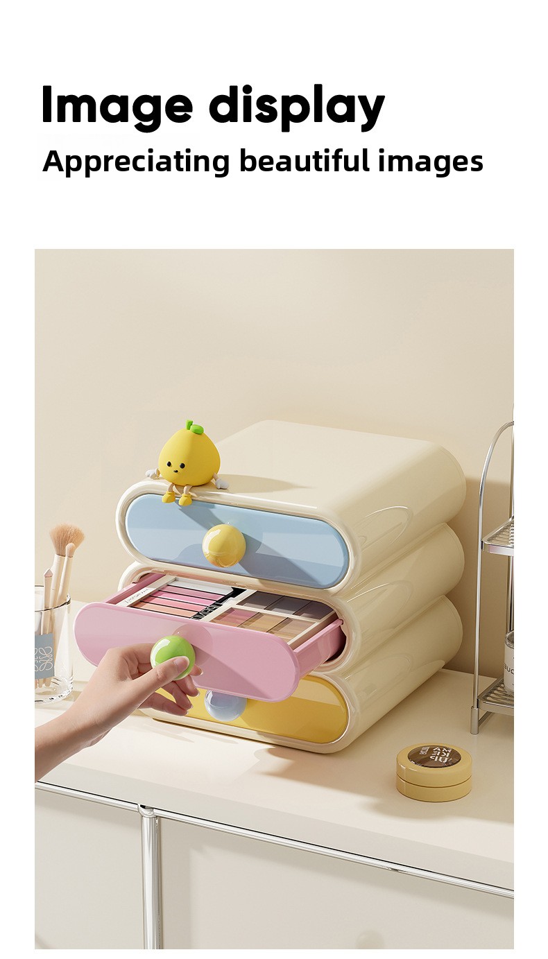 Drawer-type cosmetic storage box