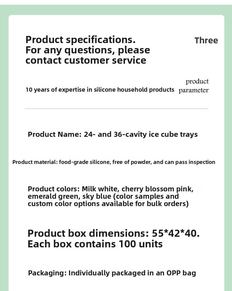 Food Grade Silicone Ice Cube Mold with Lid, Flexible Quick-Freeze Ice Tray, Easy-Release Design