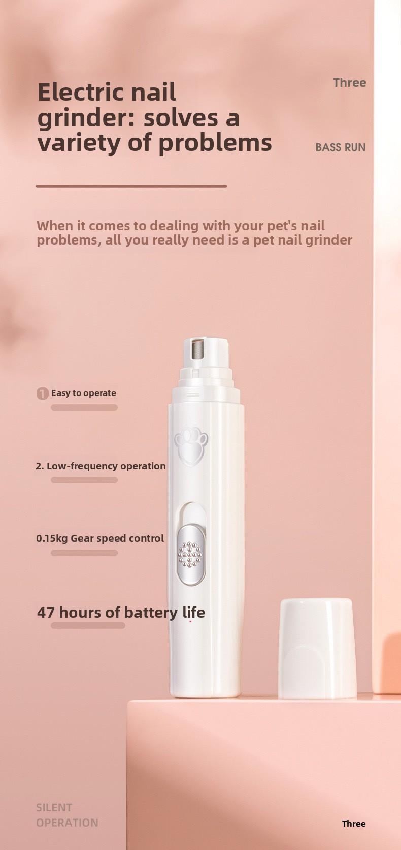 Pet Electric Nail Polisher
