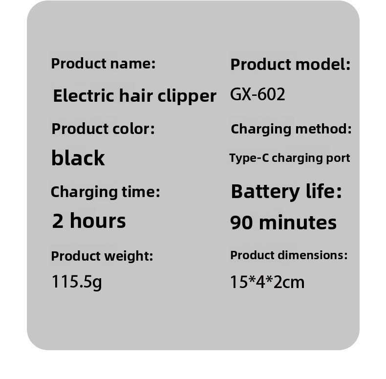 Electric Hair Clipper