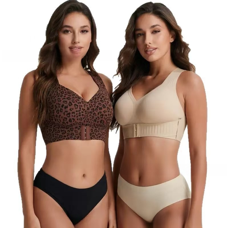 Breathable, gathering, lifting and anti-sagging sports bra
