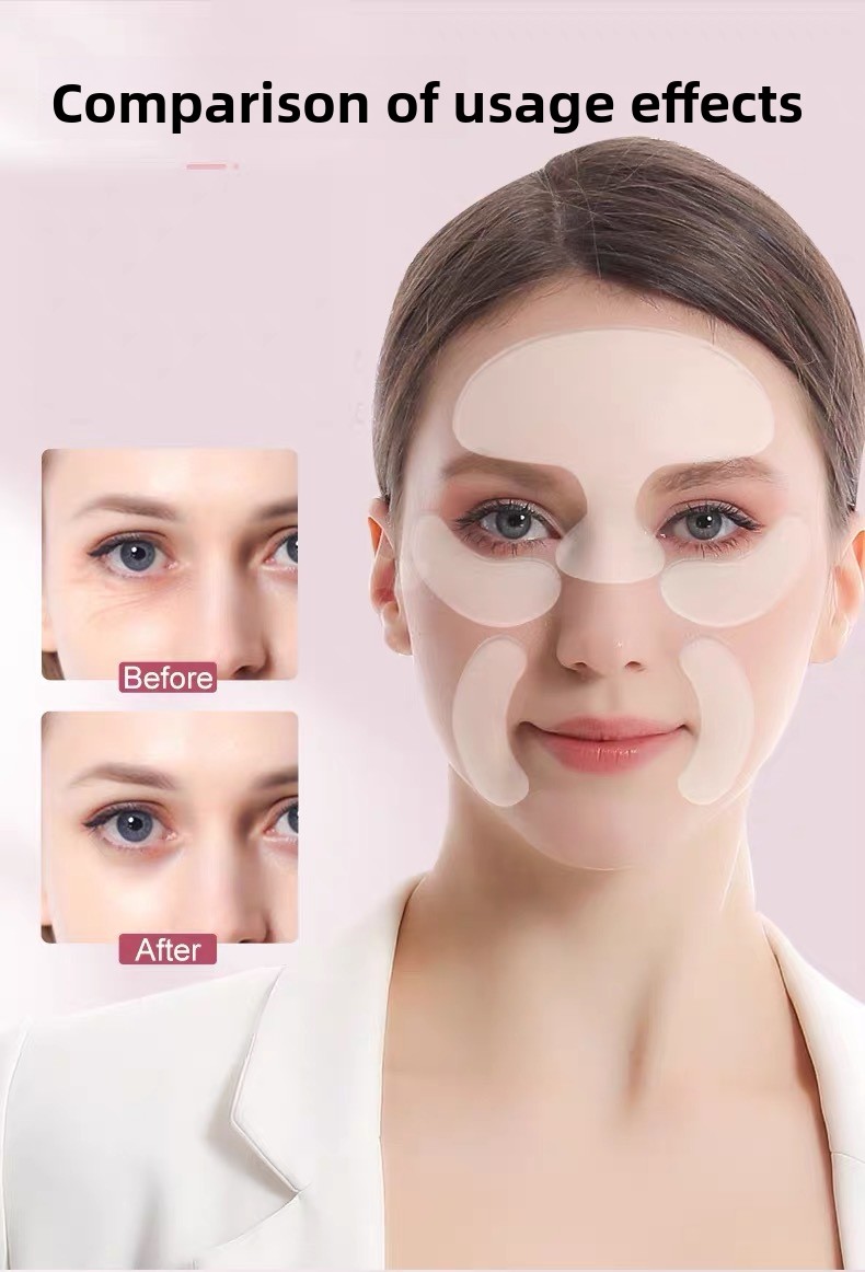Anti-wrinkle lifting and firming T-shaped chest pad
